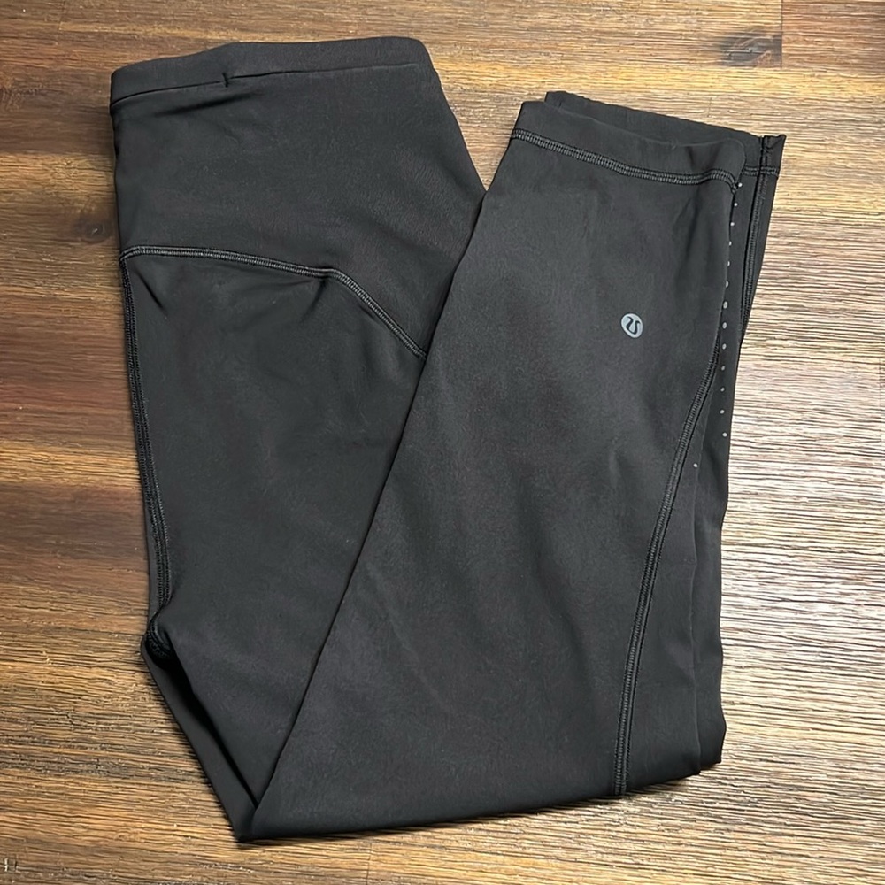 Swift speed high rise crop leggings 21” - black